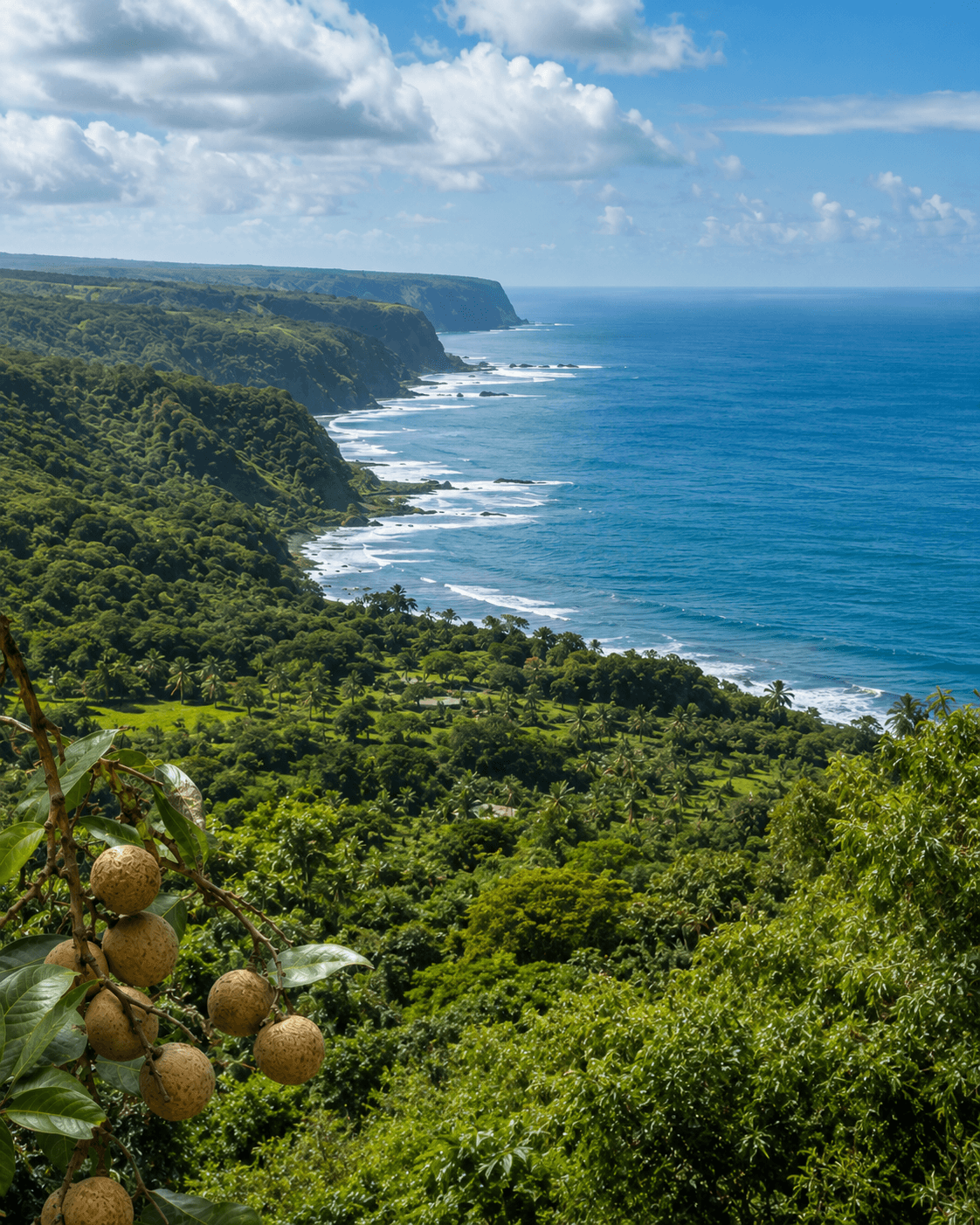 The Flower Ranch orchard on the Hāmākua Coast
